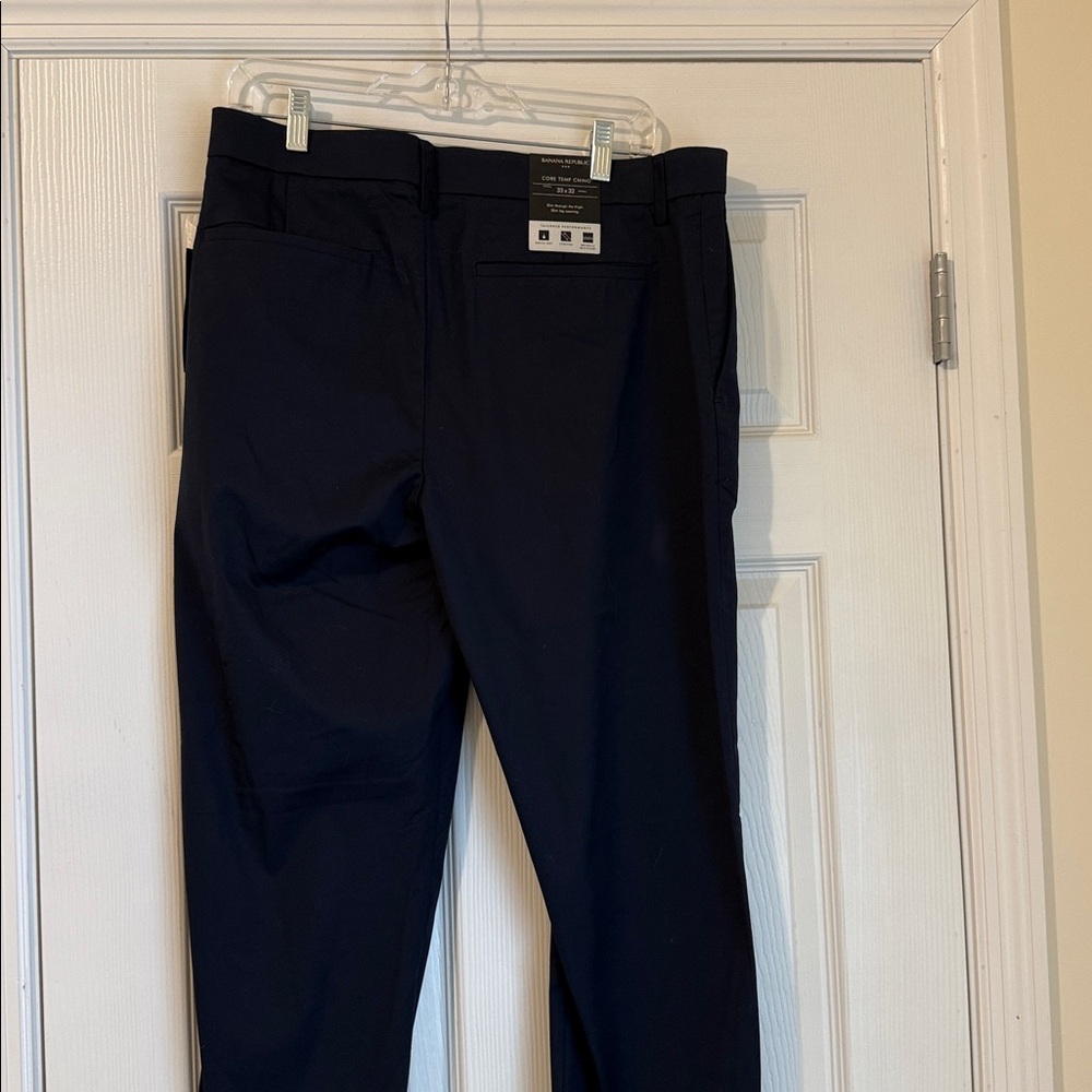 NWT Banana Republic Men's Dark Navy Dress Pants - Picture 4 of 6